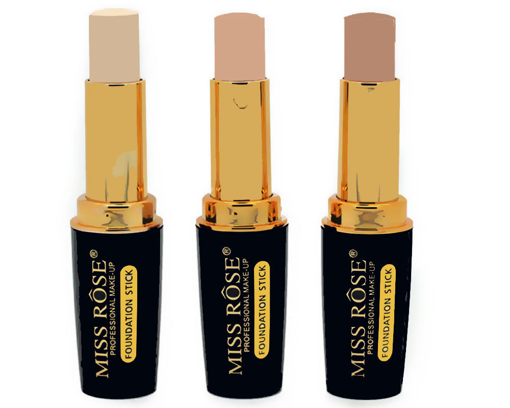خافي العيوب Miss Rose 3D Foundation Stick And Concealer المقاوم للماء